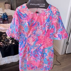 Pink/coral/blue Brand New Lilly P cocktail dress
